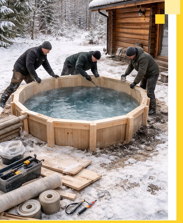 Изготовление и установка ледяных купелей под ключ в Урае