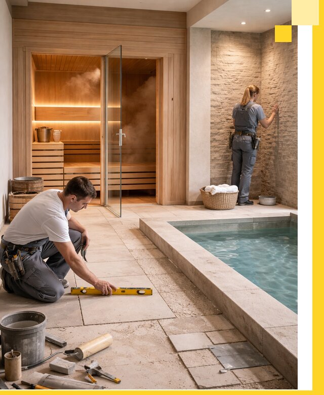 Комплексный дизайн и отделка интерьеров SPA под ключ в Урае